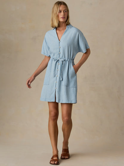 Tried & True Oakley Dress - Bluewater Stripe