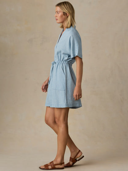 Tried & True Oakley Dress - Bluewater Stripe