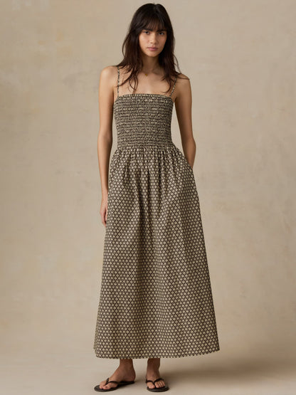 Coastal Poplin Lucia Dress - Bloom Trail Floral