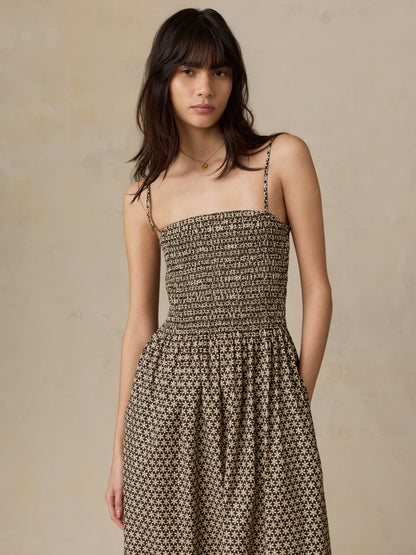 Coastal Poplin Lucia Dress - Bloom Trail Floral