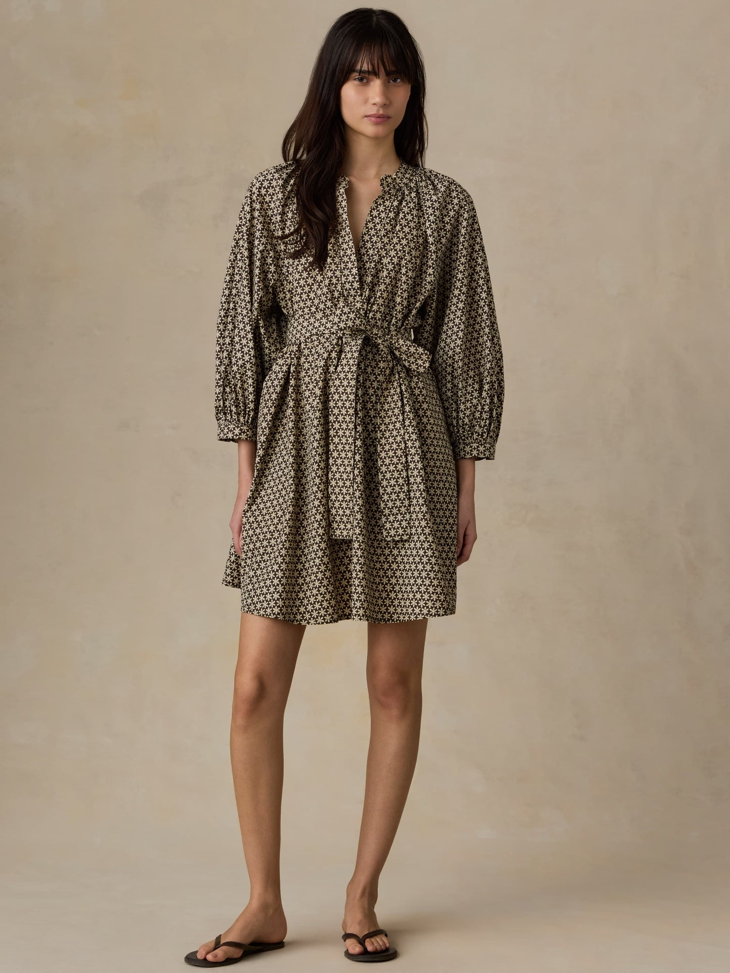 Coastal Poplin Kaia Mini Dress - Bloom Trail Floral