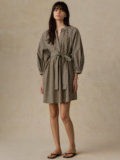 Coastal Poplin Kaia Mini Dress - Bloom Trail Floral