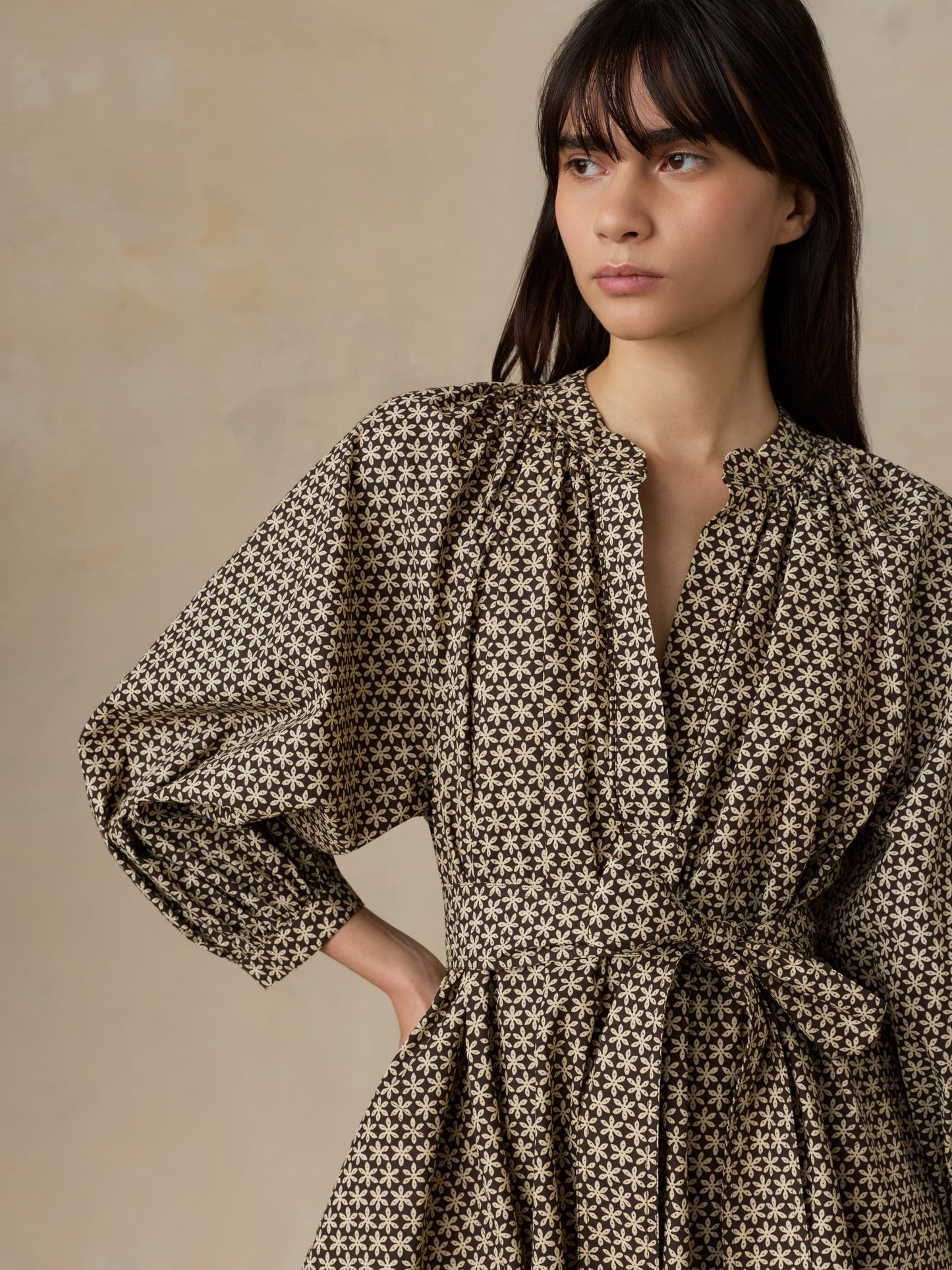 Coastal Poplin Kaia Mini Dress - Bloom Trail Floral
