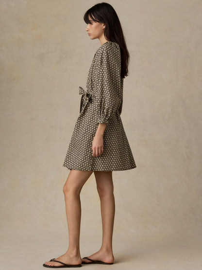 Coastal Poplin Kaia Mini Dress - Bloom Trail Floral