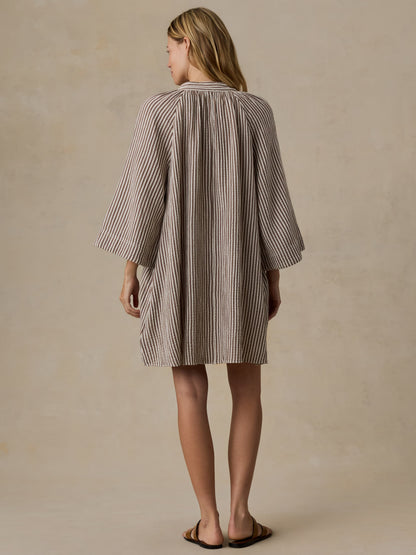 Dune Cotton Gauze Mina Dress - Mocha Mist