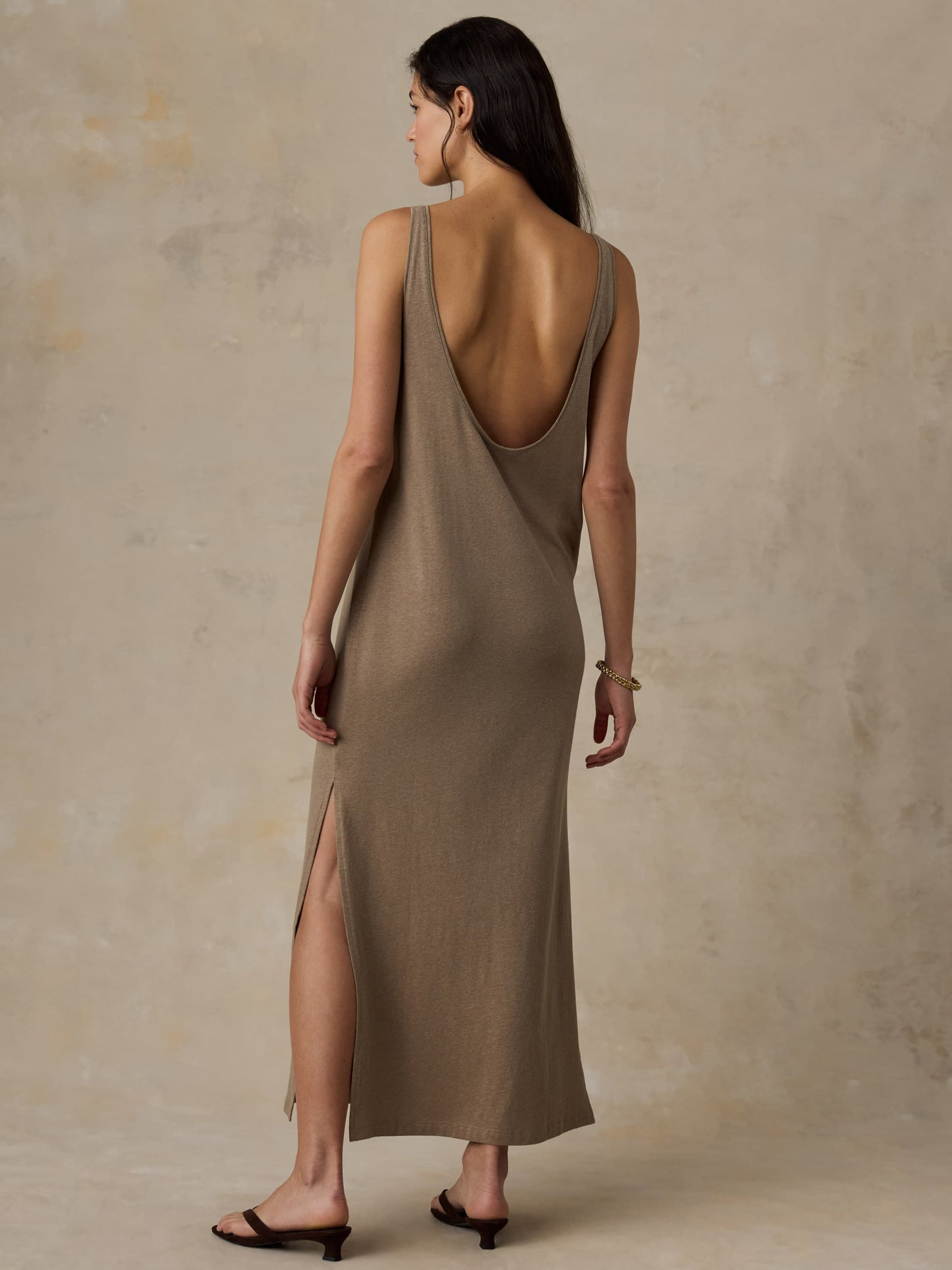 Cotton Hemp Tank Dress - Desert Husk