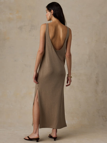 Cotton Hemp Tank Dress - Desert Husk