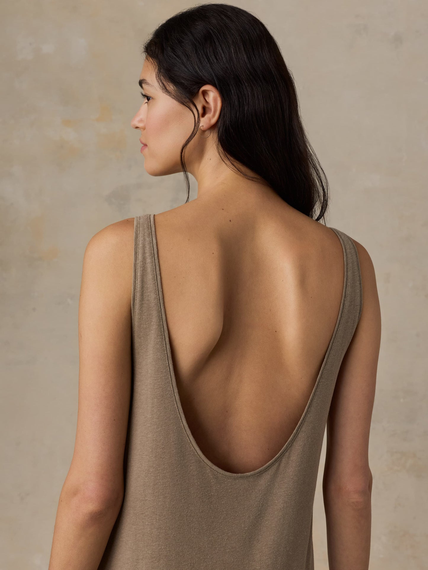 Cotton Hemp Tank Dress - Desert Husk