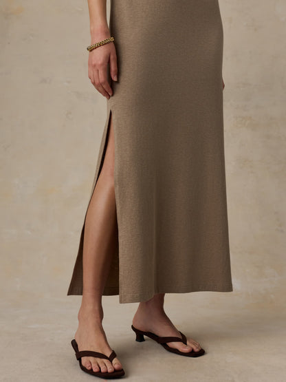 Cotton Hemp Tank Dress - Desert Husk