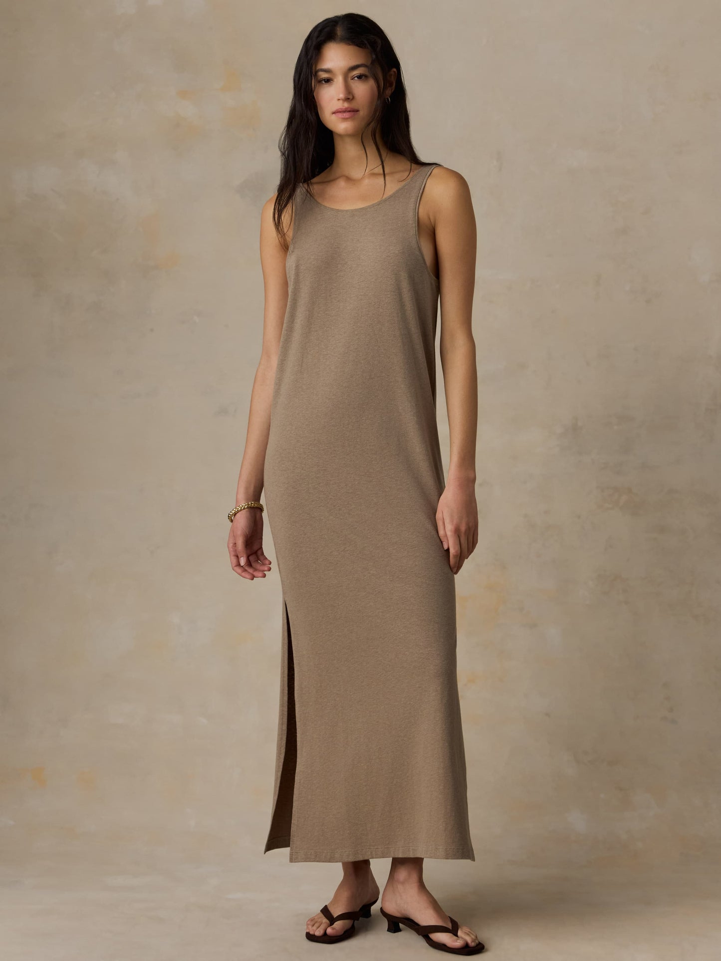 Cotton Hemp Tank Dress - Desert Husk