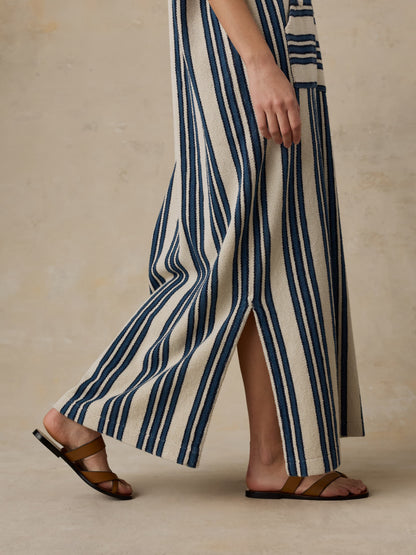 Baja Maxi Dress - Kingfisher Stripe