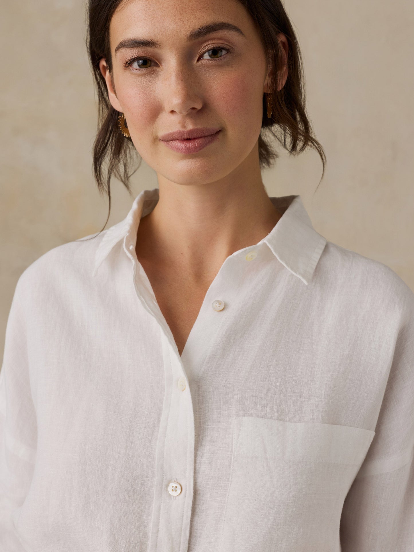 Laguna Linen Kova Shirtdress - White