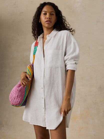 Straw Striped Beach Tote - Rainbow Stripe
