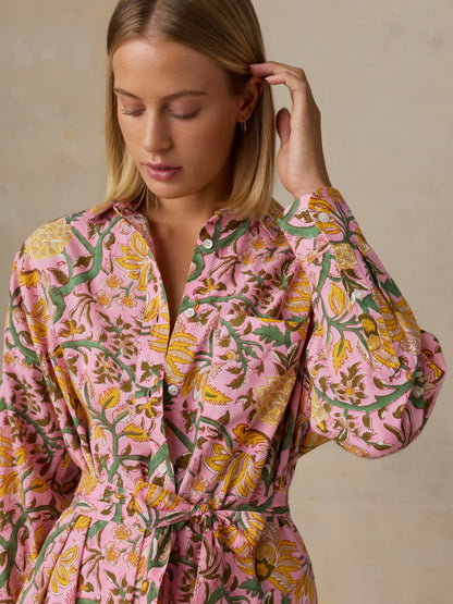 Voile Rio Shirtdress - Blossom Serenade