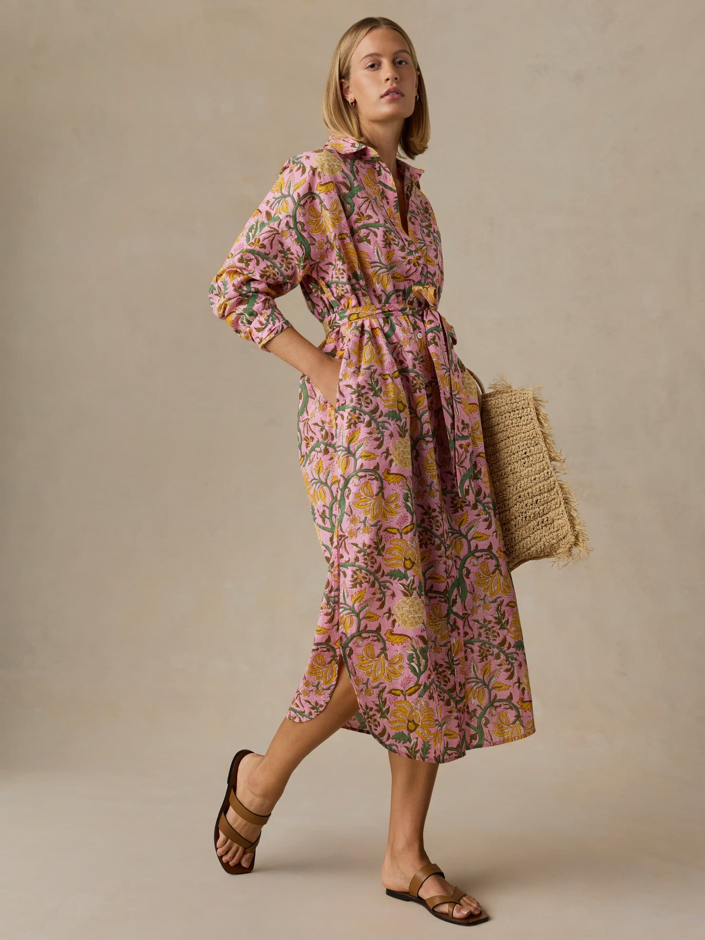 Voile Rio Shirtdress - Blossom Serenade