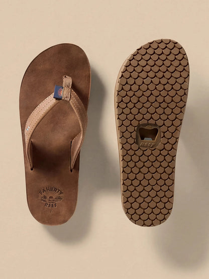 Faherty X REEF Drift Away Flip Flop - Dark Brown