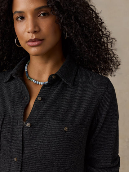 Legend™ Sweater Shirt - Heathered Black Twill