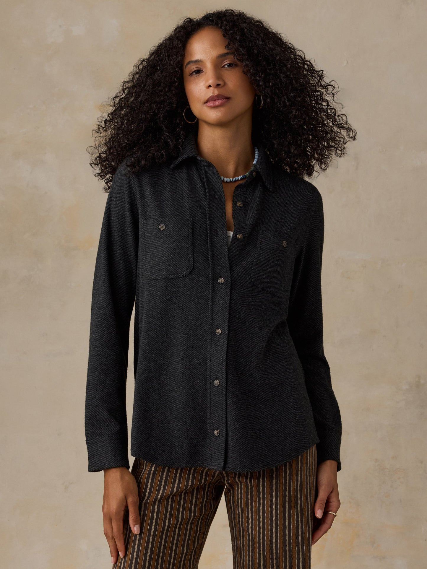 Legend™ Sweater Shirt - Heathered Black Twill