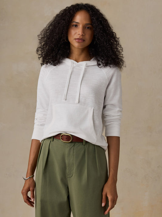 Sunwashed Organic Hoodie - White