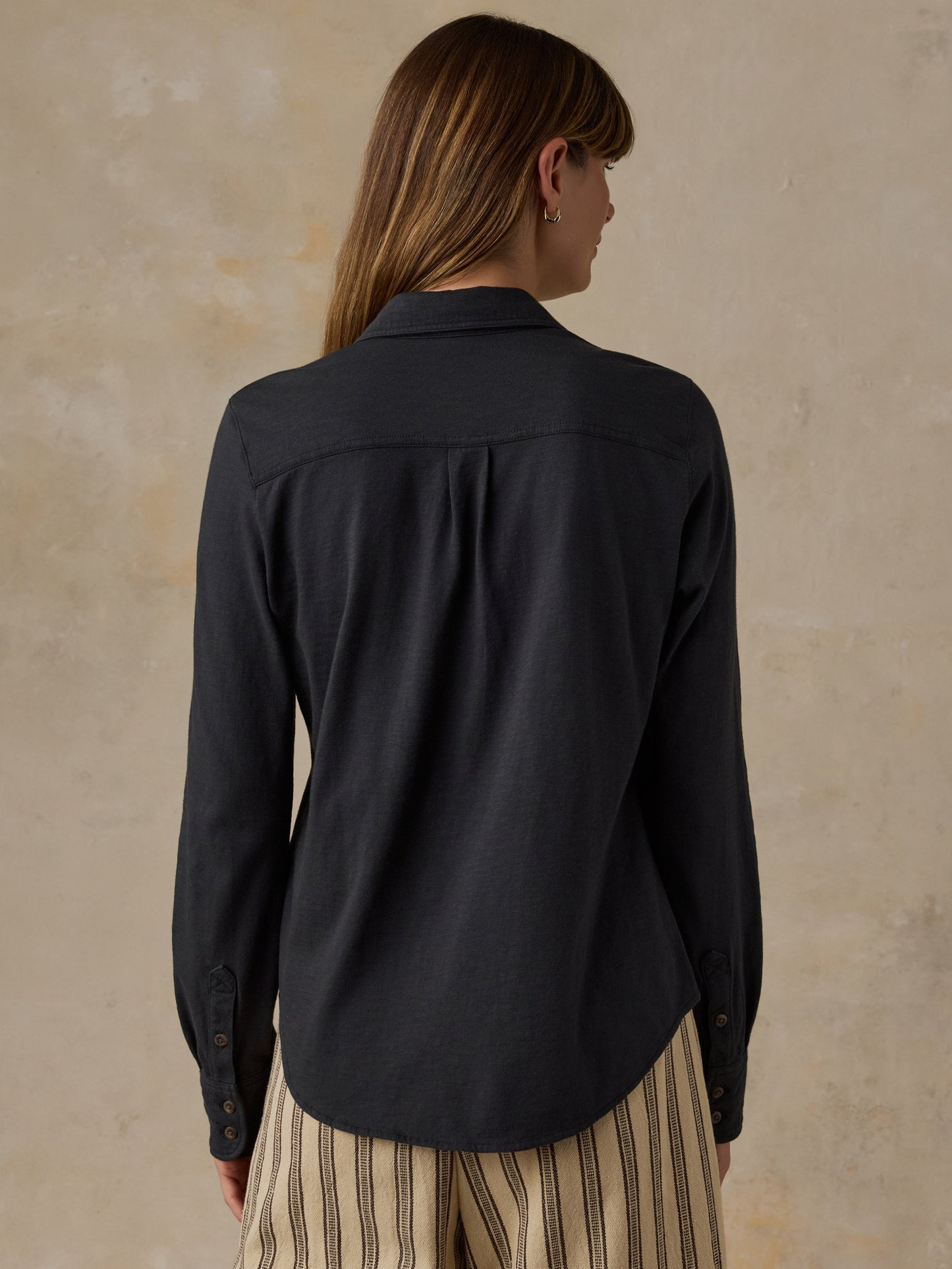 Sunwashed Knit Shirt - Washed Black