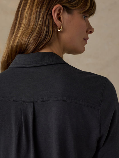 Sunwashed Knit Shirt - Washed Black