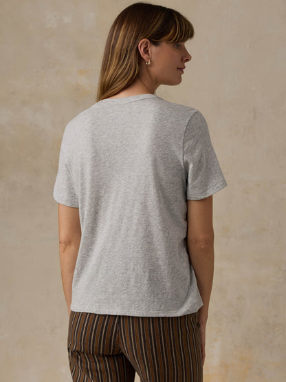 Sunwashed Regenerative Tee - Dune Grey Heather