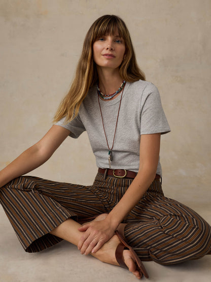 Sunwashed Regenerative Tee - Dune Grey Heather