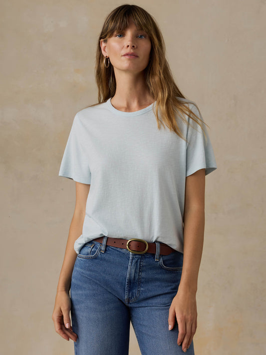 Sunwashed Regenerative Tee - Sky