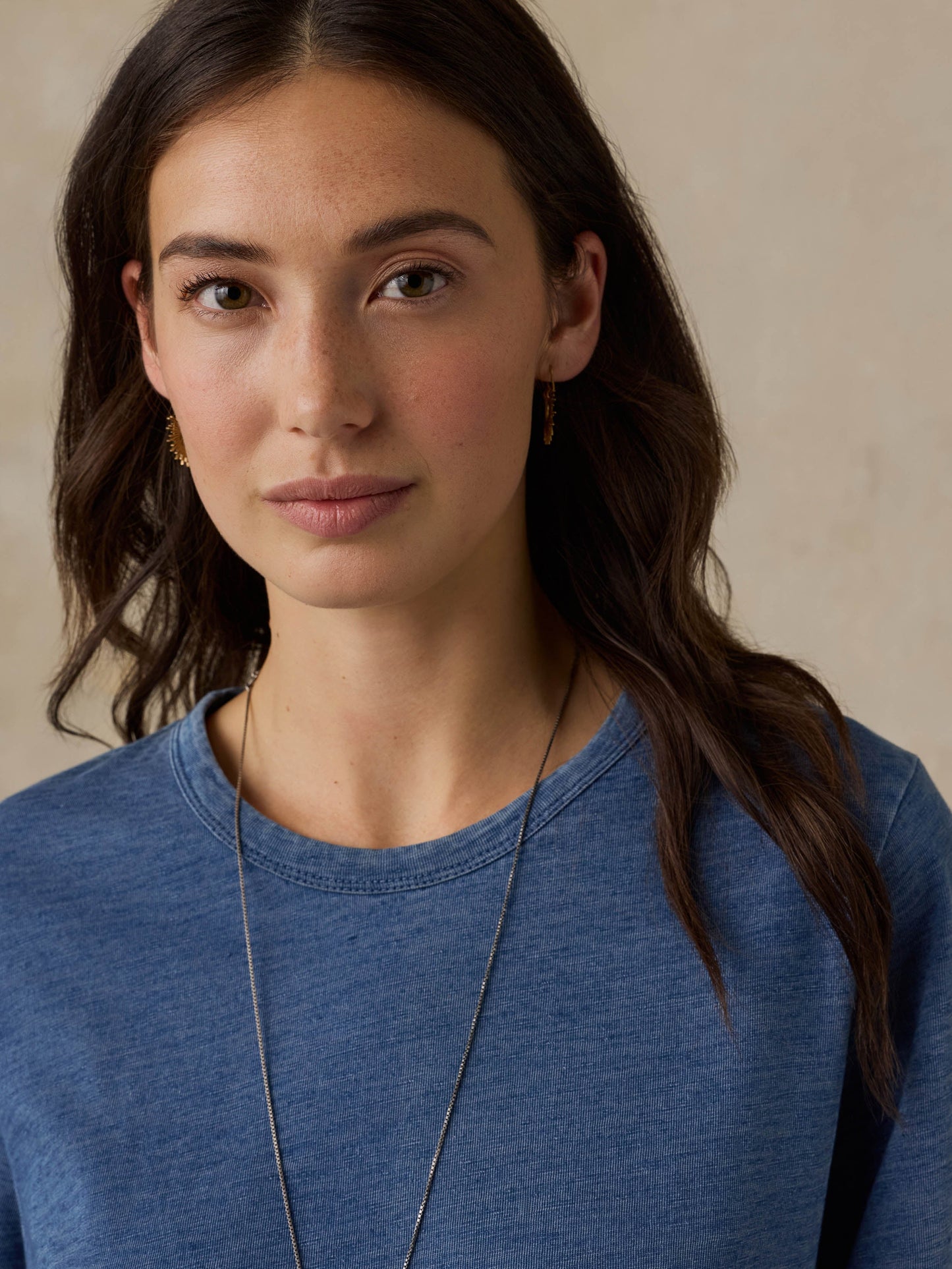 Sunwashed Regenerative Tee - Medium Indigo Wash
