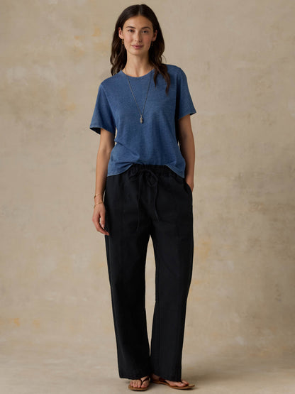 Sunwashed Regenerative Tee - Medium Indigo Wash