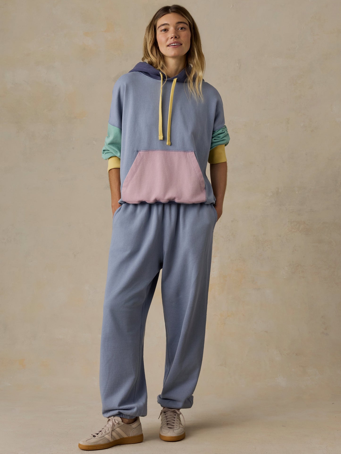 Oceanside Fleece Oversized Hoodie - Horizon Fade Colorblock