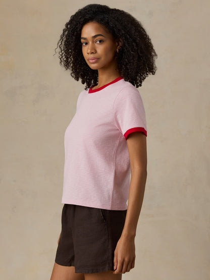 Sunwashed Regenerative Tee - Vintage Rose
