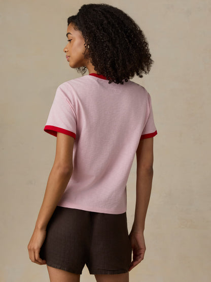 Sunwashed Regenerative Tee - Vintage Rose