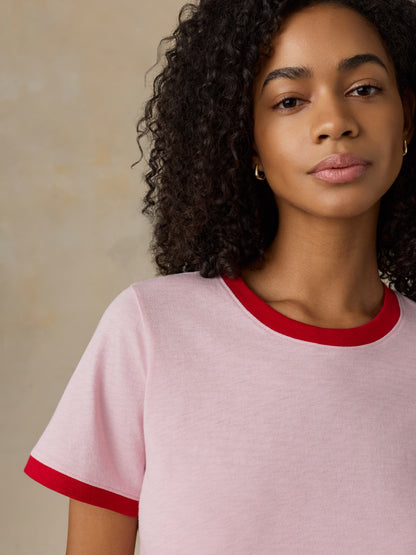 Sunwashed Regenerative Tee - Vintage Rose