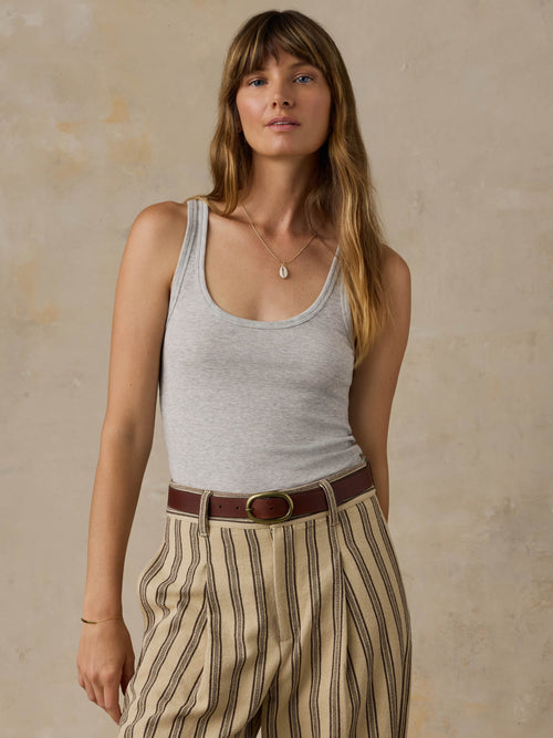 Featherweight Freestyle Tank - Light Grey Heather