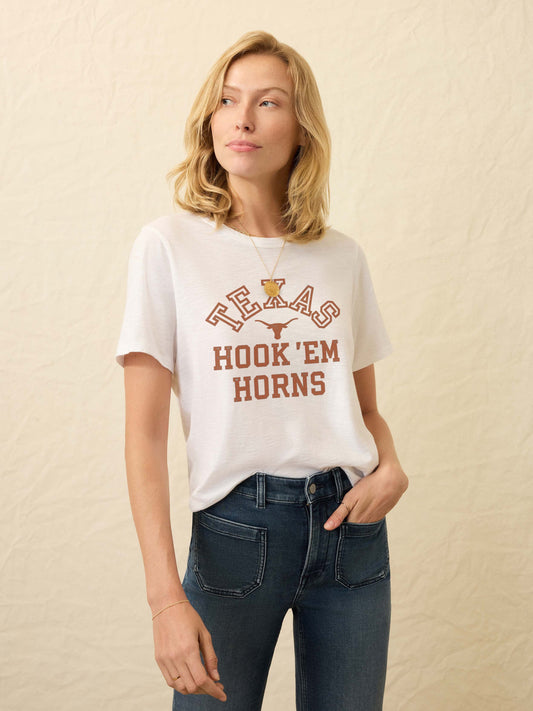 University of Texas Sunwashed Essential Tee - White