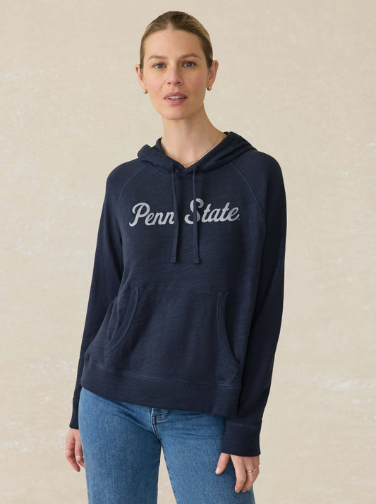 Penn State Sunwashed Slub Hoodie - Navy Blazer