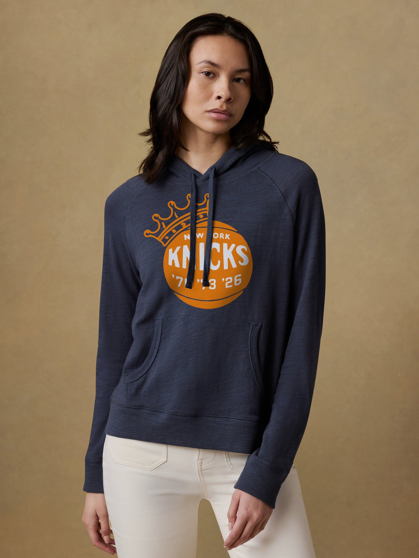 NY Knicks Sunwashed Organic Hoodie - Navy Blazer