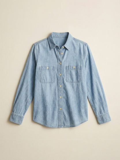 Tried & True Chambray Classic Shirt - Mid Wash