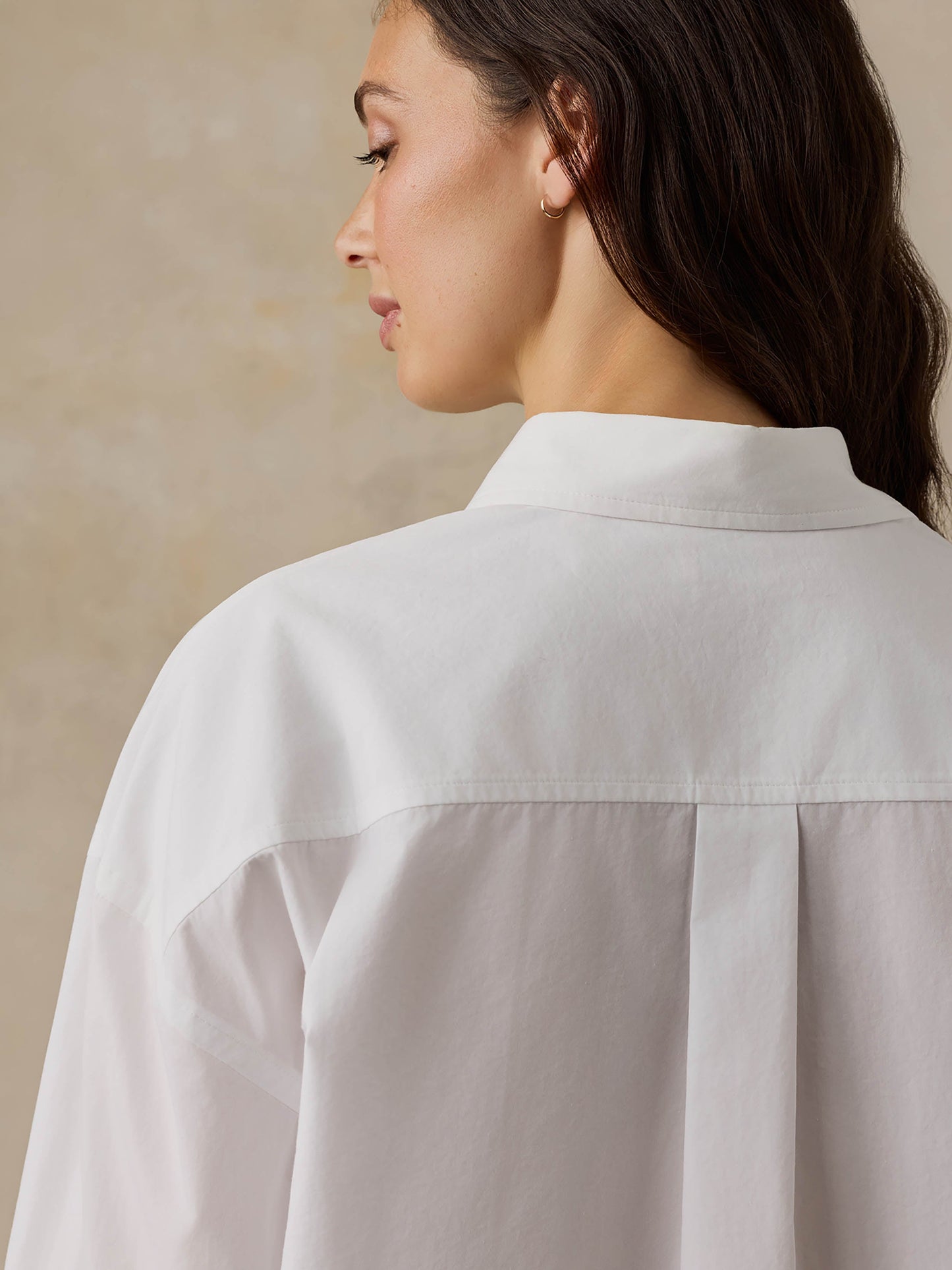 Coastal Poplin Relaxed Shirt - White