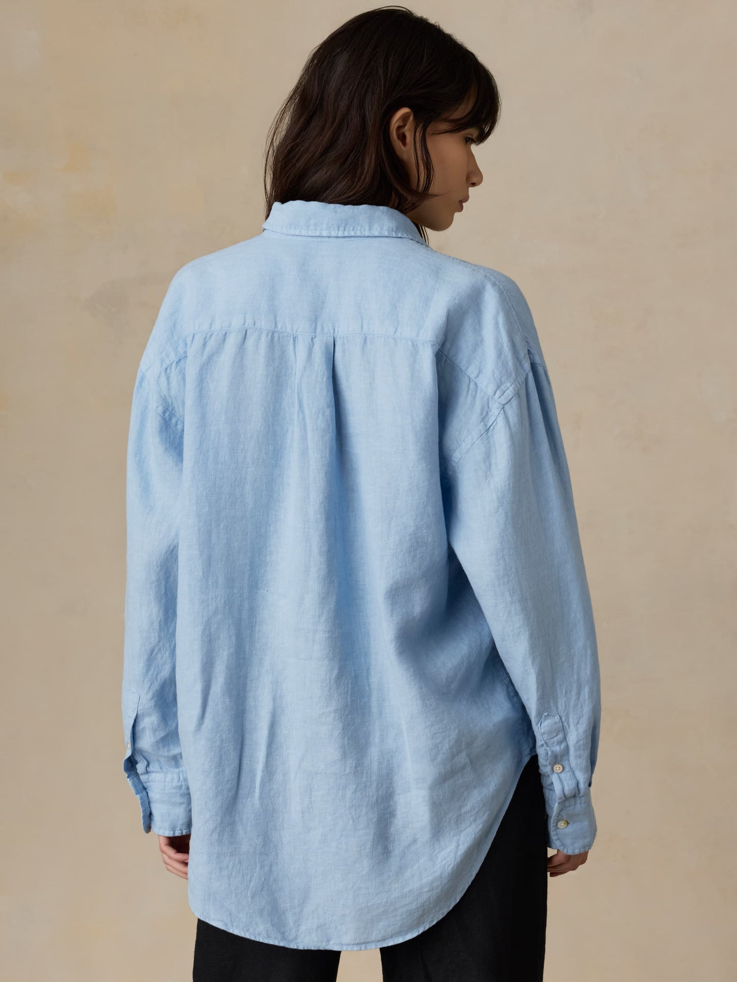 Laguna Linen Relaxed Shirt - Chambray Blue