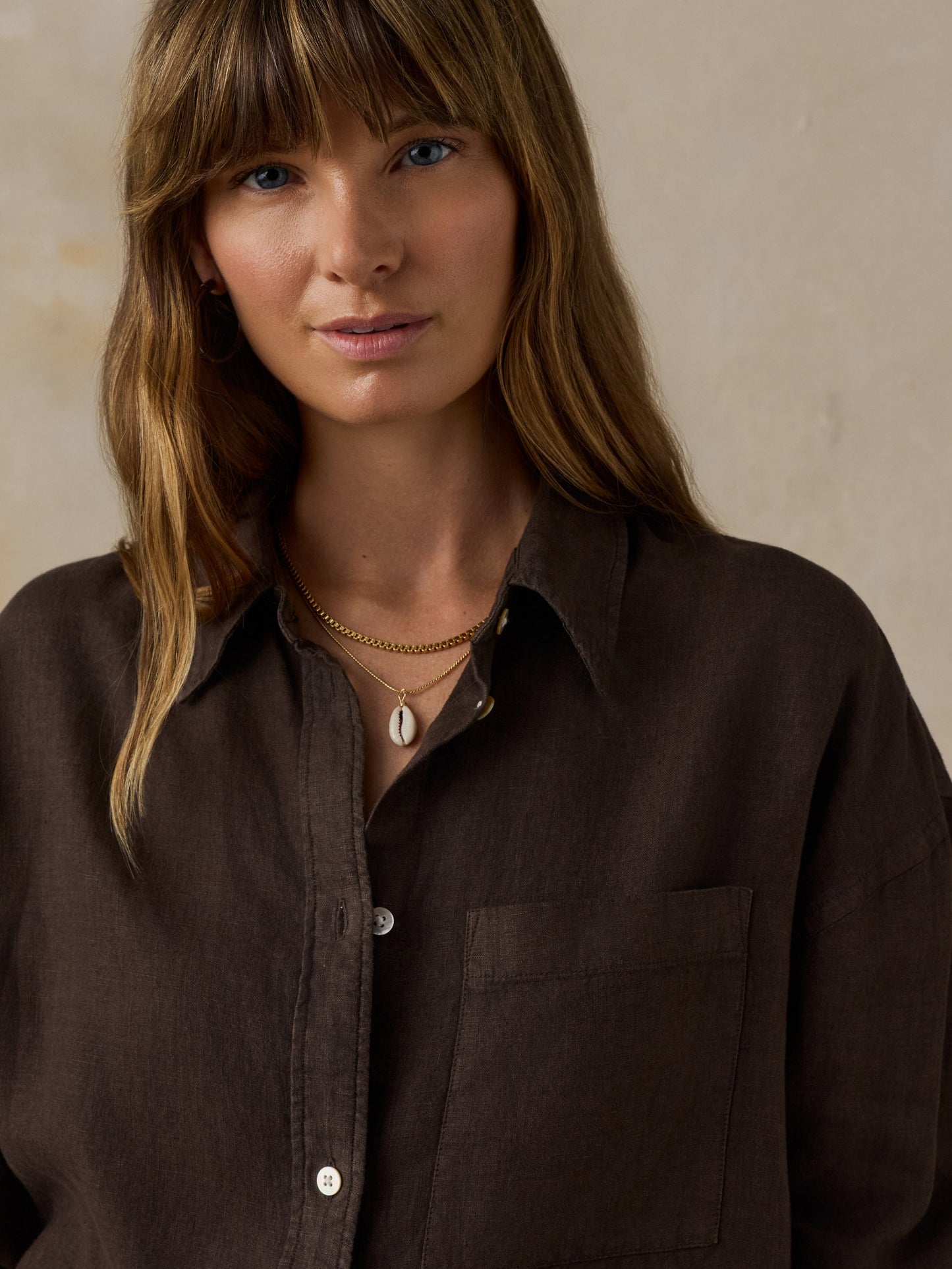 Laguna Linen Relaxed Shirt - Demitasse