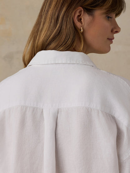 Laguna Linen Relaxed Shirt - White