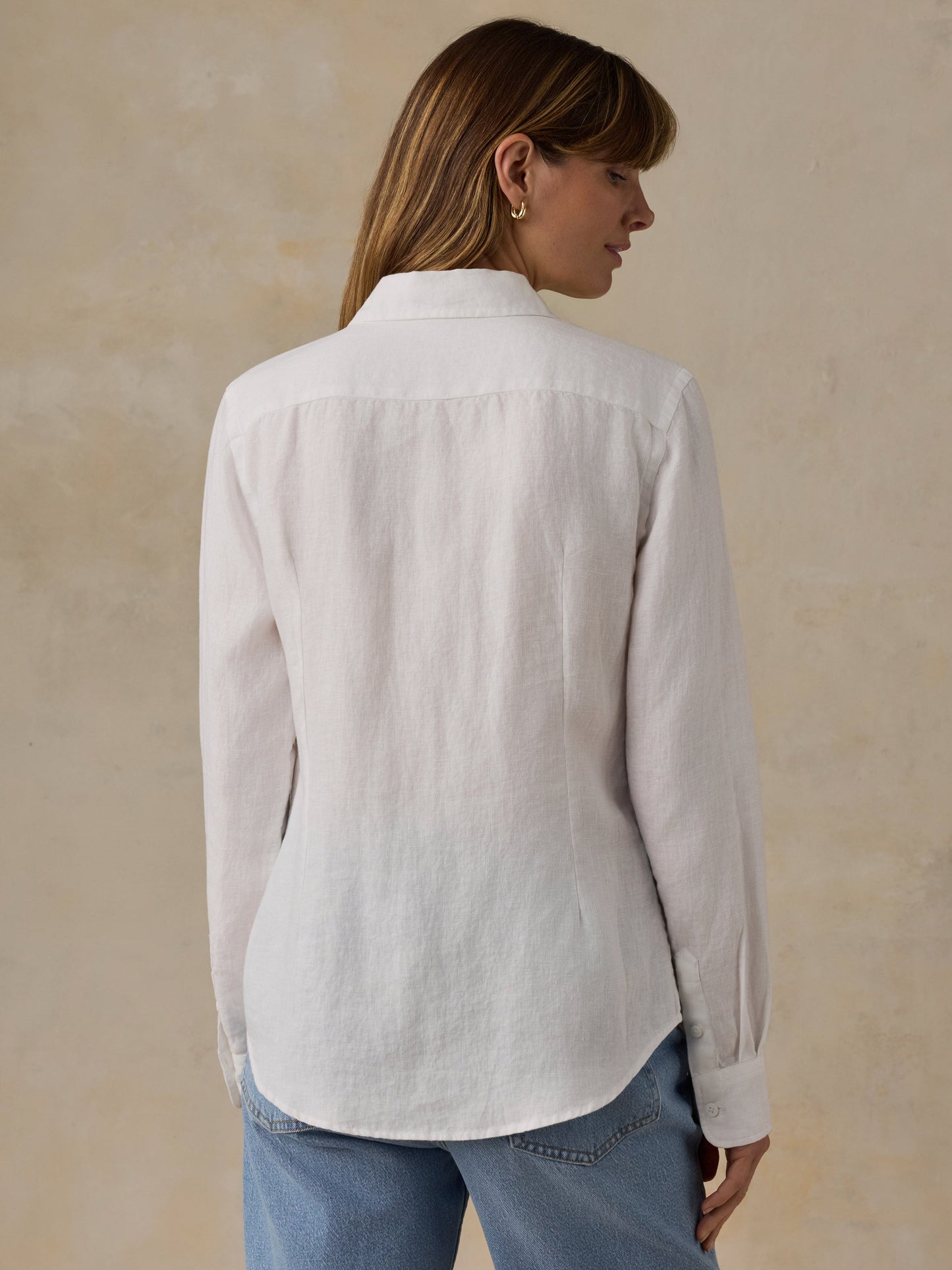Laguna Linen Classic Shirt - White