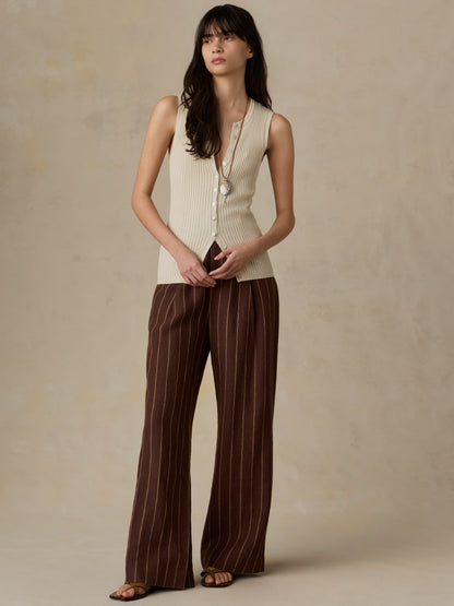 Miramar Linen Cami Cardigan - Summer Sand