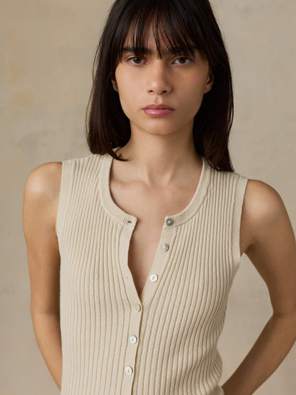 Miramar Linen Cami Cardigan - Summer Sand