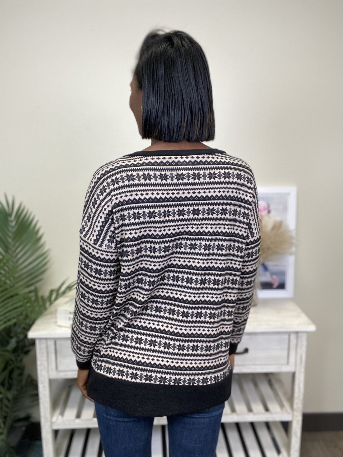 Never Stop Exploring Women's Patterned Long Sleeve Top