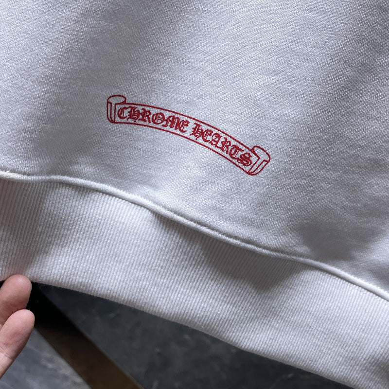 Chh Chrome Hearts Hoodie Autumn/Winter Letter Red Mouth Print Hooded Sweater