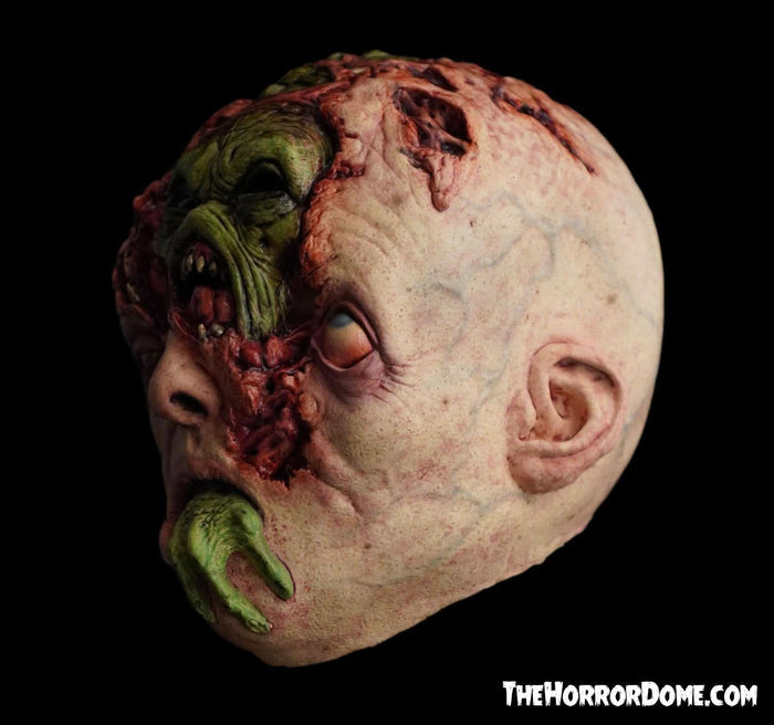 Alien Breakout HD Studios Pro Halloween Mask front view with scary alien creature face and hand-painted detail
