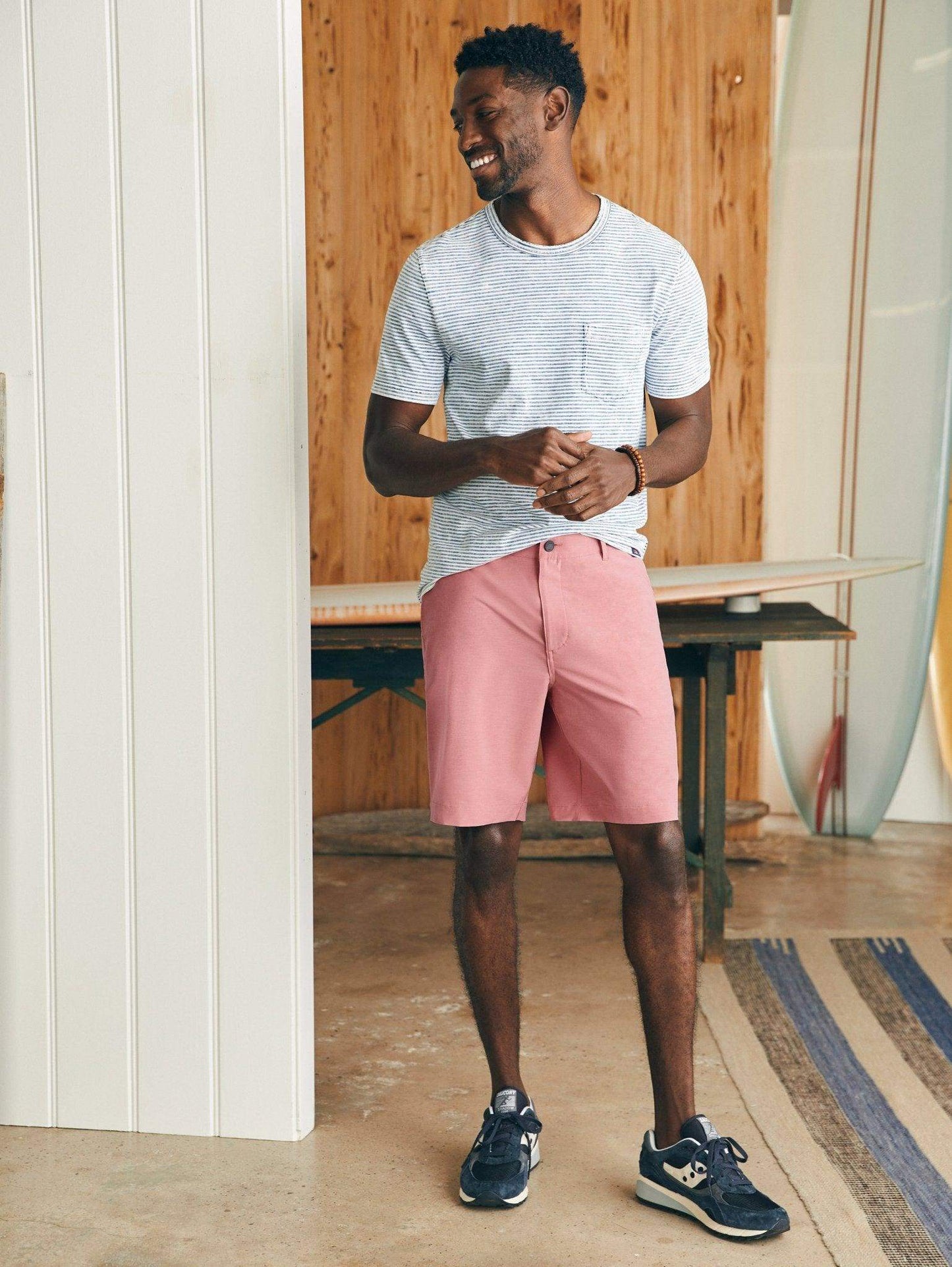 Belt Loop All Day Shorts (9") - Faded Flag